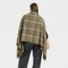 Women's Plus Size Plaid Wrap Jacket - A New Day™ Olive One Size 2 Women's Plus Size Plaid Wrap Jacket - A New Day™ Olive One Size -A New Day popular shop unnamed file 565