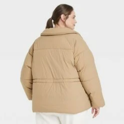 Women's Medium Length Matte Puffer Jacket - A New Day™