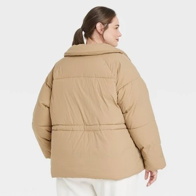 Women's Medium Length Matte Puffer Jacket - A New Day™ 3 Women's Medium Length Matte Puffer Jacket - A New Day™