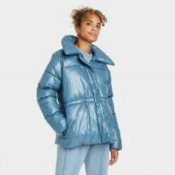 Women's Medium Length Wet Look Puffer Jacket - A New Day™ 10 Women's Medium Length Wet Look Puffer Jacket - A New Day™ -A New Day popular shop unnamed file 581
