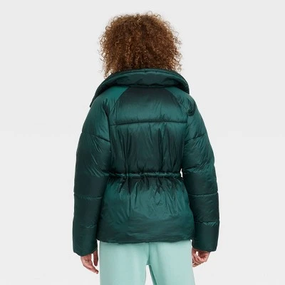 Women's Medium Length Shine Puffer Jacket - A New Day™ 3 Women's Medium Length Shine Puffer Jacket - A New Day™