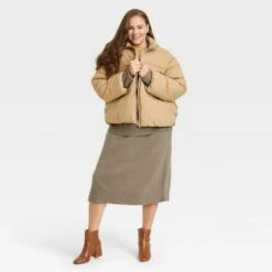 Women's Short Matte Puffer Jacket - A New Day™ 9 Women's Short Matte Puffer Jacket - A New Day™ -A New Day popular shop unnamed file 604