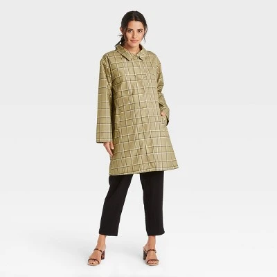 Women's Hoodless Rain Coat - A New Day™ Green 5 Women's Hoodless Rain Coat - A New Day™ Green - Image 3