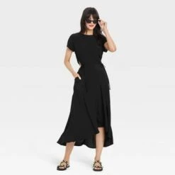 Women's Short Sleeve Cut Out Dress - A New Day™ -A New Day popular shop unnamed file 646