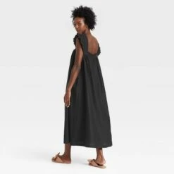 Women's Short Ruffle Sleeve A-Line Dress - A New Day™