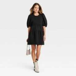 Women's Balloon 3/4 Sleeve Quilted Dress - A New Day™ 8 Women's Balloon 3/4 Sleeve Quilted Dress - A New Day™ -A New Day popular shop unnamed file 714
