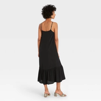 Women's Sleeveless Ruffle Hem Dress - A New Day™ 3 Women's Sleeveless Ruffle Hem Dress - A New Day™
