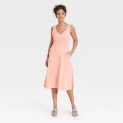 Women's Sleeveless Rib Knit Ballet Dress - A New Day™ 8 Women's Sleeveless Rib Knit Ballet Dress - A New Day™ -A New Day popular shop unnamed file 730