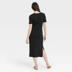 Women's Short Sleeve Rib Knit T-Shirt Dress - A New Dayâ„¢