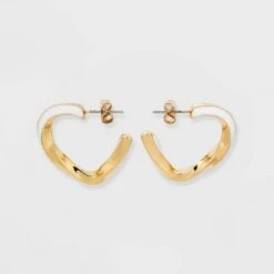 Twisted Hoop Earrings - A New Day™ White -A New Day popular shop unnamed file 756