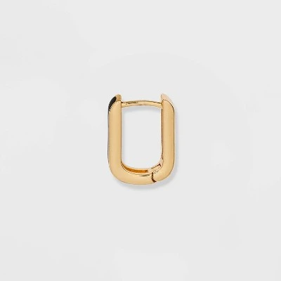 Enamel Square Huggie Hoop Earrings - A New Day™ Black 3 Enamel Square Huggie Hoop Earrings - A New Day™ Black