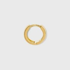14K Gold Plated Huggie Hoop Earrings - A New Day™