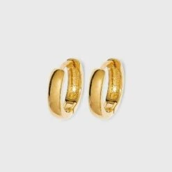 14K Gold Plated Huggie Hoop Earrings - A New Day™ -A New Day popular shop unnamed file 801