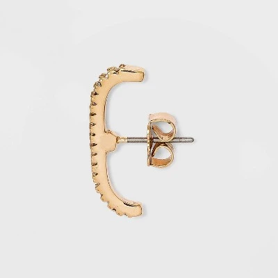 Huggie Drop Earrings - A New Day™ Gold 3 Huggie Drop Earrings - A New Day™ Gold