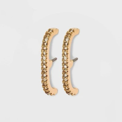 Huggie Drop Earrings - A New Day™ Gold 4 Huggie Drop Earrings - A New Day™ Gold - Image 2