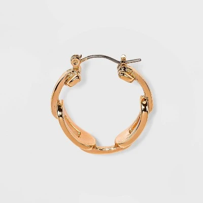 Oval Hoop Earrings - A New Day™ Gold 3 Oval Hoop Earrings - A New Day™ Gold