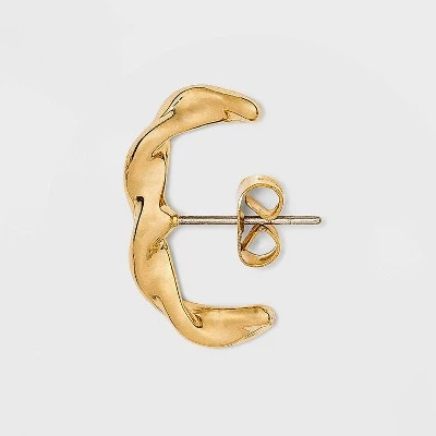 Hoop Twisted Rope Earring Set 3pc - A New Day™ Gold 3 Hoop Twisted Rope Earring Set 3pc - A New Day™ Gold