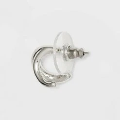 Sterling Silver Faux Duo Hoop Earrings - A New Day™