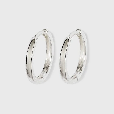 Band Hoop Earrings - A New Day™ Silver 4 Band Hoop Earrings - A New Day™ Silver - Image 2