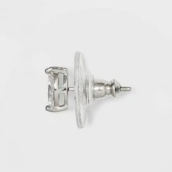 Sterling Silver Cubic Zirconia Marquis Ball Stud Earrings - A New Day™