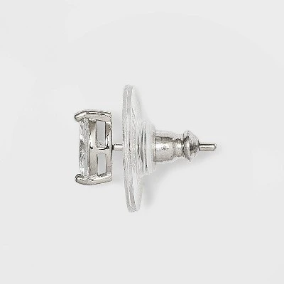 Sterling Silver Cubic Zirconia Marquis Ball Stud Earrings - A New Day™ 3 Sterling Silver Cubic Zirconia Marquis Ball Stud Earrings - A New Day™