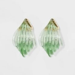 Ridged Hoop Earrings - A New Day™ Green 13 Ridged Hoop Earrings - A New Day™ Green -A New Day popular shop unnamed file 895