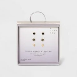 Silver Plated Semi-Precious Stud Earring Set 3pc - A New Day™ Strawberry And Rose Quartz 12 Silver Plated Semi-Precious Stud Earring Set 3pc - A New Day™ Strawberry And Rose Quartz -A New Day popular shop unnamed file 926