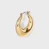 Thick Metal Hoop Earrings - A New Day™ Gold